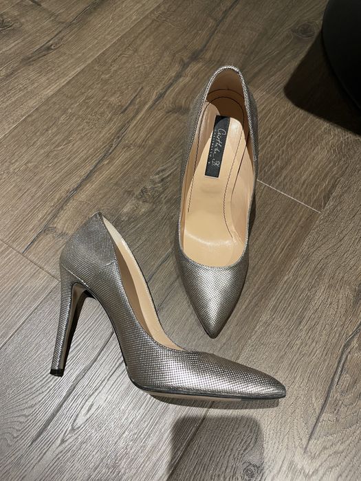 Pantofi Musette argintii 36