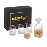 Set elegant de bauturi 5 piese, cu carafa 650 ml si 4 pahare 330 ml