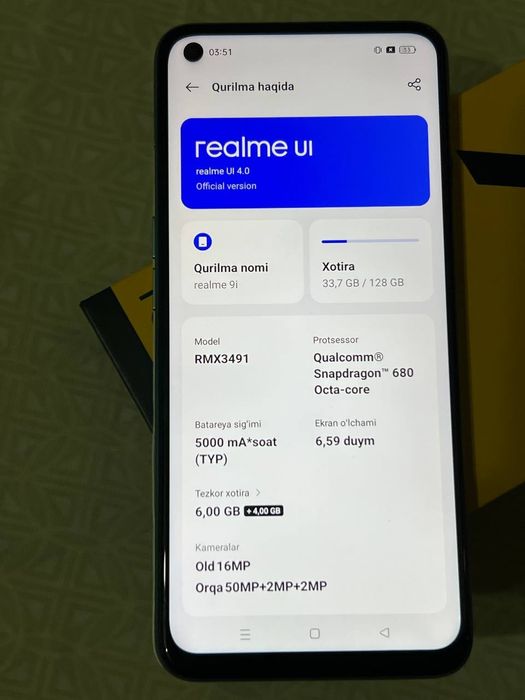 Realme 9i va Redmi 9A