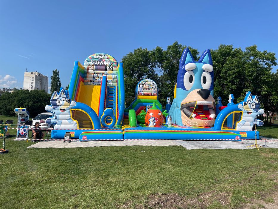 Надуваем батут уникат