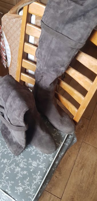 cizme de piele intoarsa fina