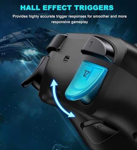 Нов джойстик PC/Switch Bluetooth контролер с подсветка и Hall ефект