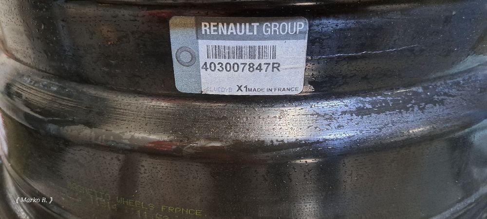 Roata de rezerva Gama  Renault...5x114,3 R16, Gama Dacia 4x100 R15