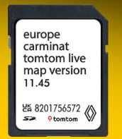 SD Card hărți navigație RENAULT Carminat Tomtom Live Europa 2025