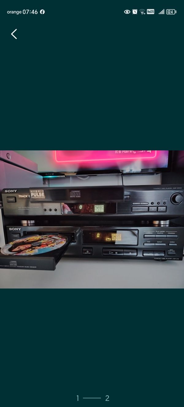 Sony microfon cd playere