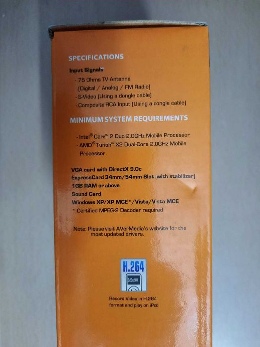 PCTV tuner card AverTV express mini