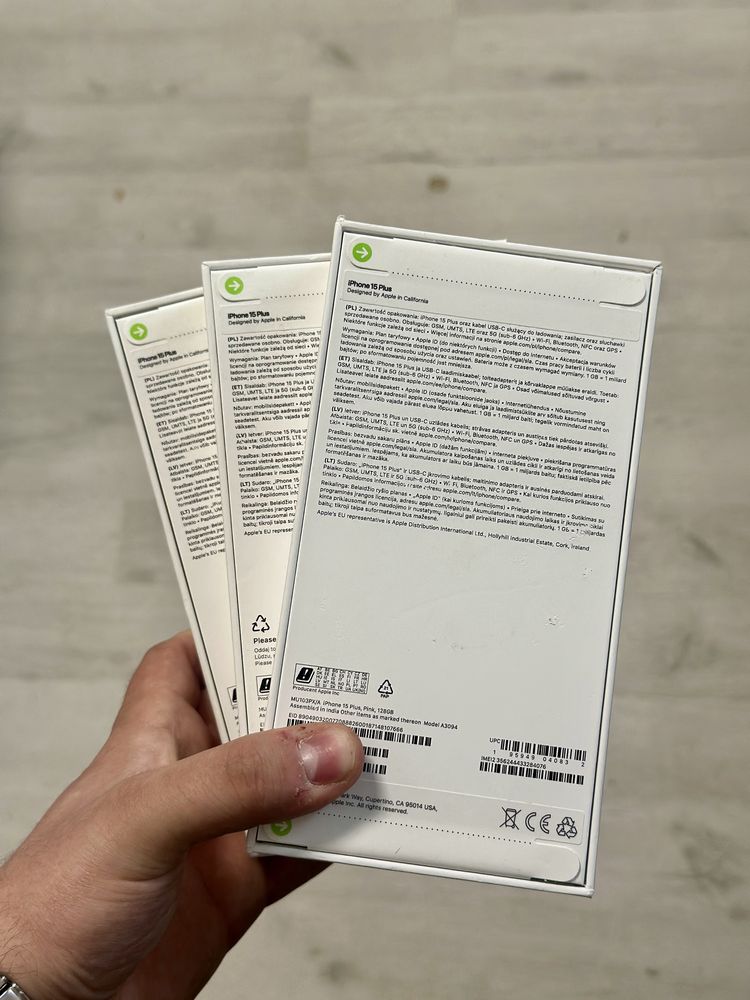 iPhone 15 Plus / 128 GB / Sigilate / Noi / Garantie 12 Luni