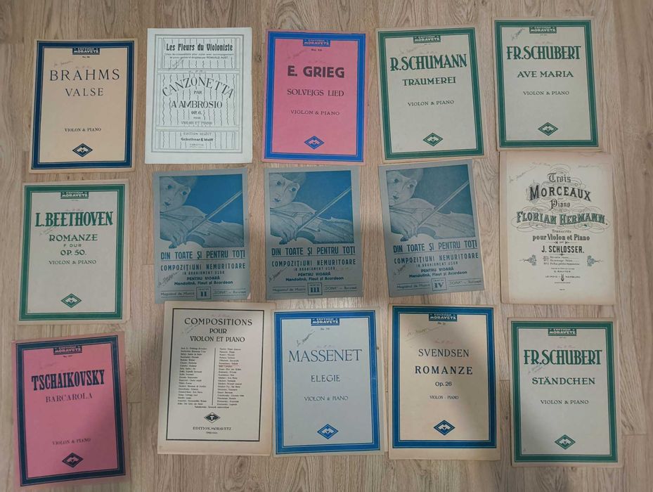 Partituri și cărți pentru Vioara - Pian perioada interbelica