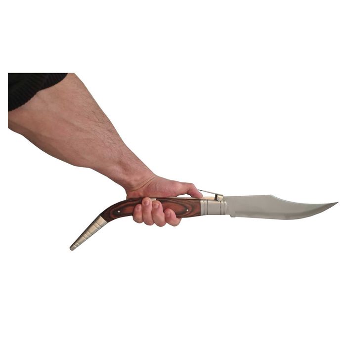 Briceag Mahon, 50 cm, Otel inoxidabil, mâner cu insertii din lemn