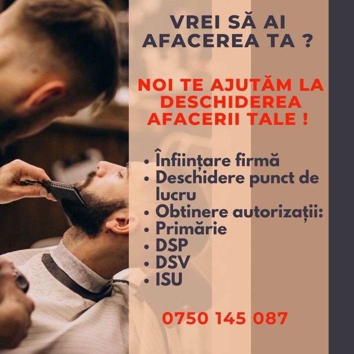 Deschidere Barber Shop / Frizerie / Salon Beauty / Afacere la cheie