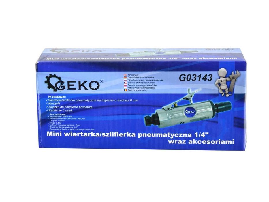 Dispozitiv  polizor drept slefuire aer biax pneumatic+accesorii G03143