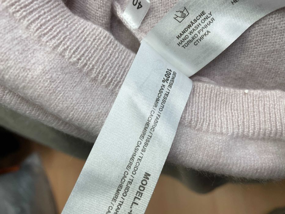 DINE'N DANCE размер M дамски кашмирен пуловер 100% КАШМИР столче яка