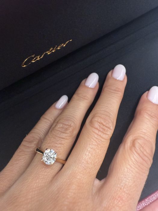CARTIER 1895 pink gold ring 51 MM