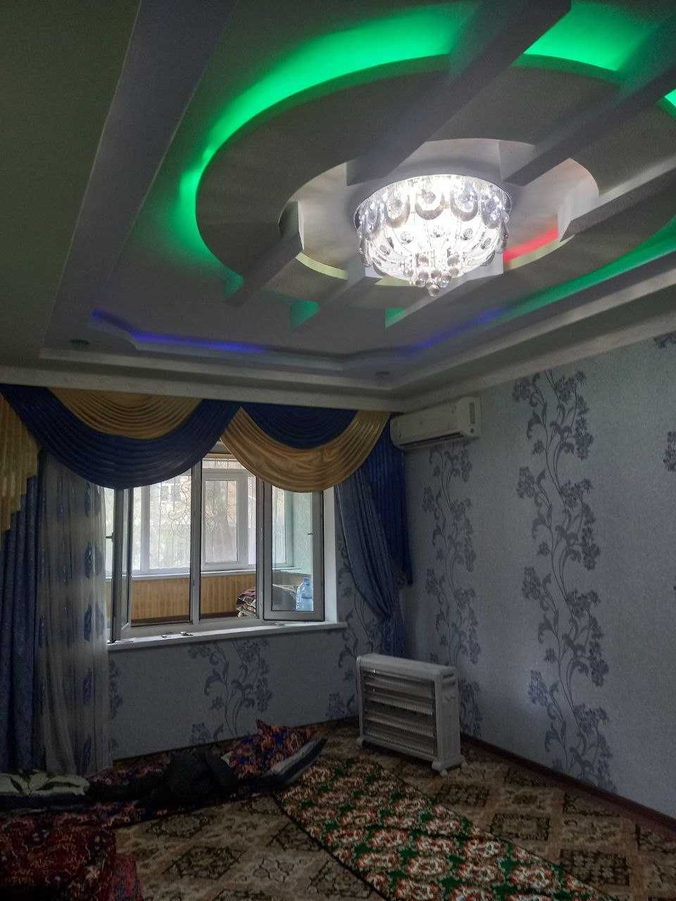 Qarshi shahrida 3 xonali, evro remontli kvartira sotiladi!