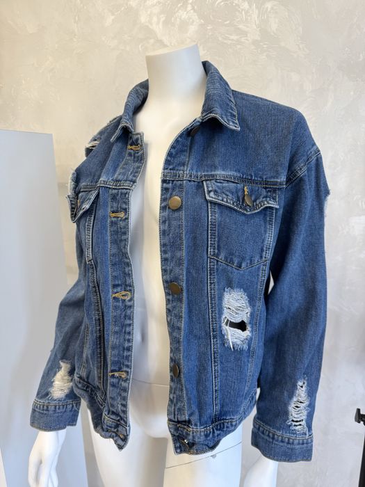 Дамско дънково яке