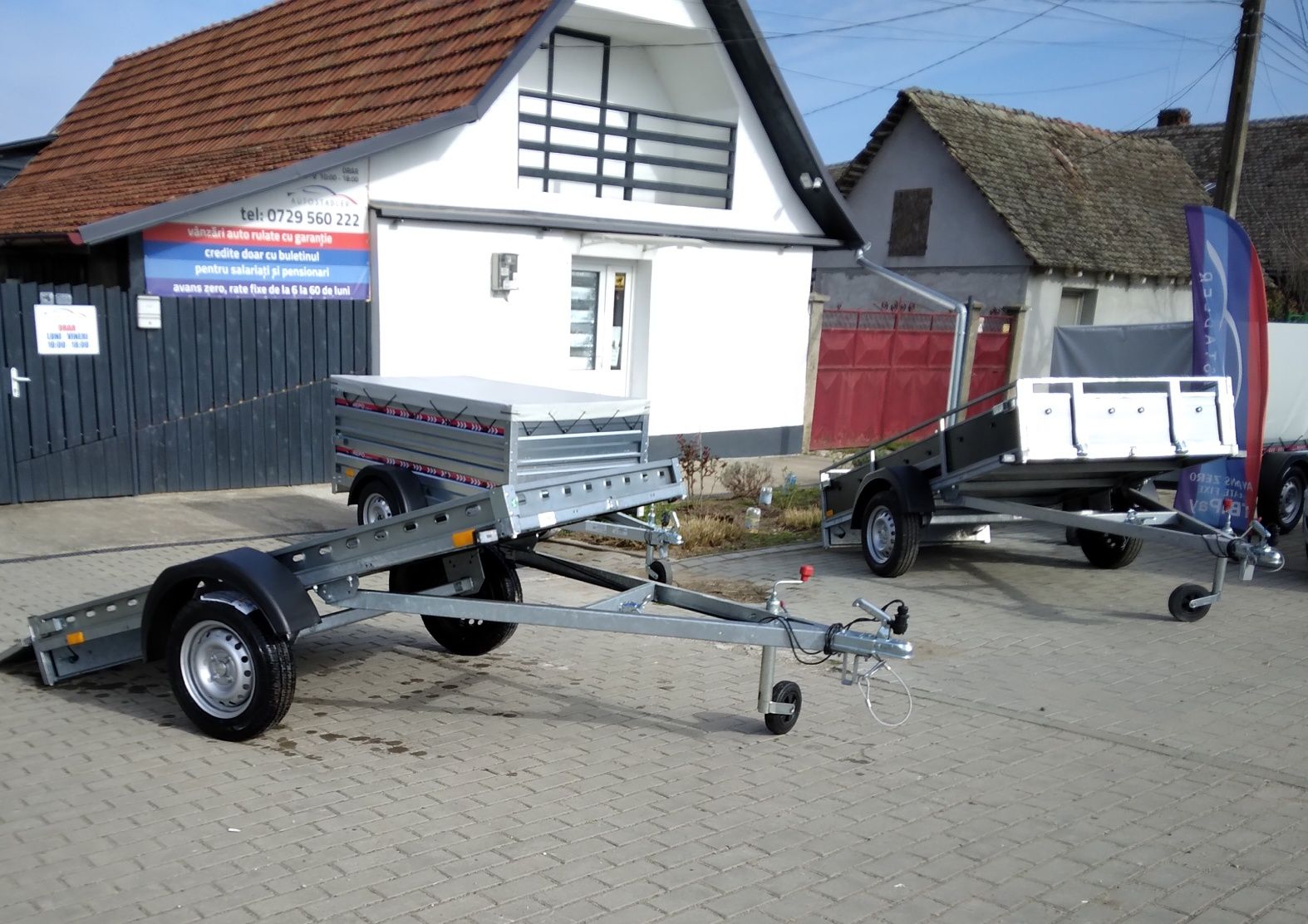 Remorca transport ATV 2412 750 kg Basculabila