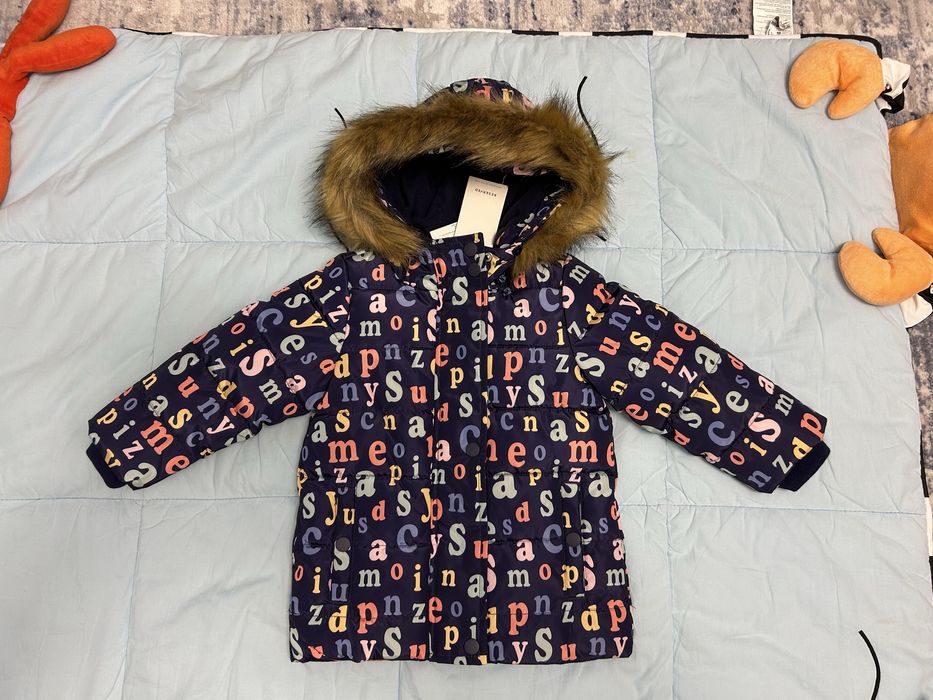 Geaca noua albastra Reserved pentru fetite, marimea 80