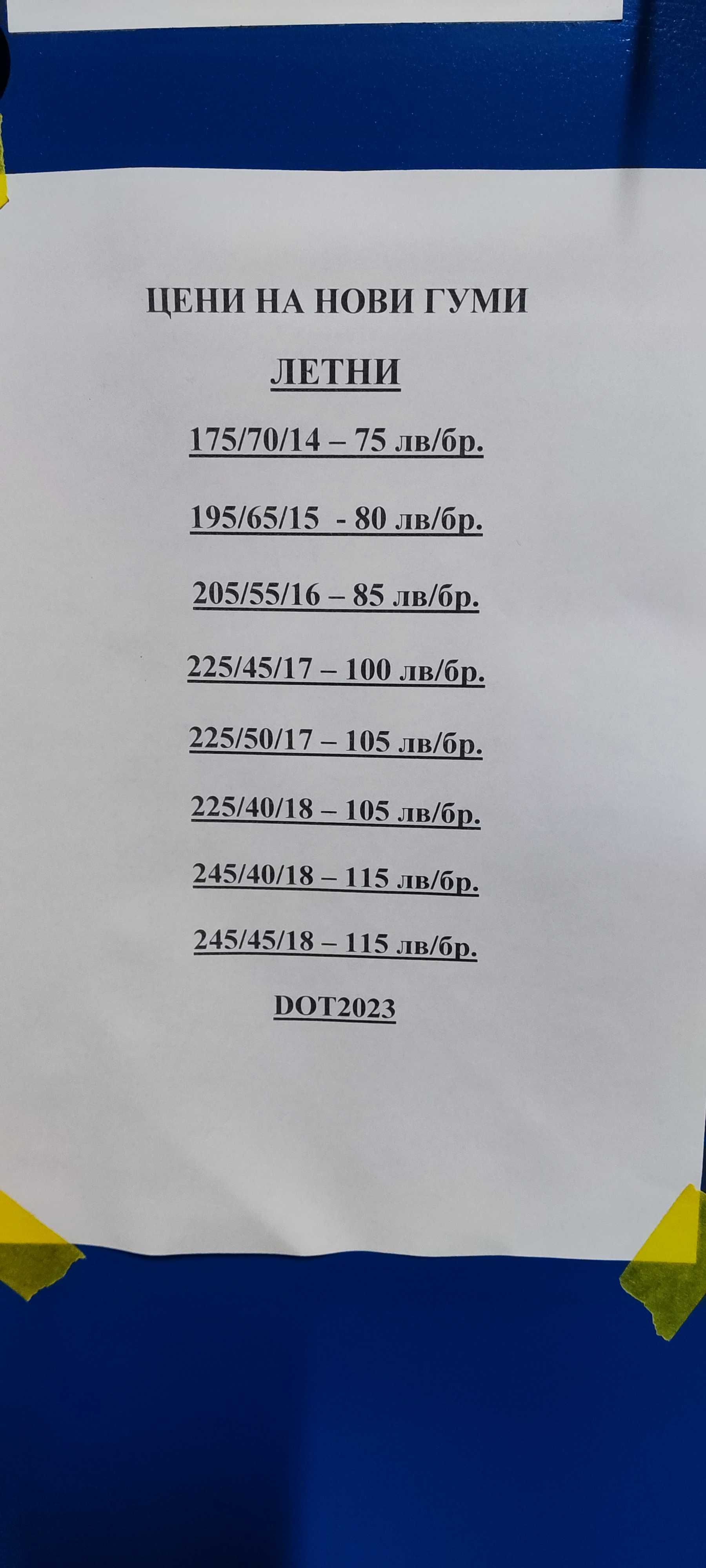 НОВИ ГУМИ 195/65/15 205/55/16 225/45/17 Doublestar DH03