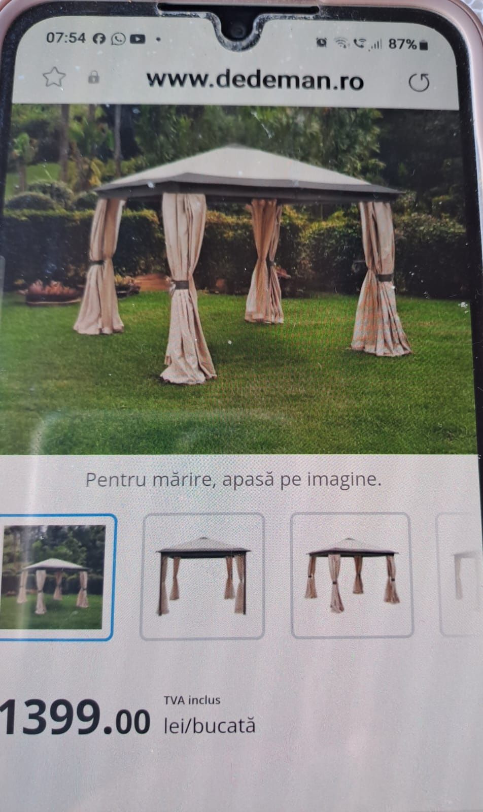 Vand pavilion de gradina