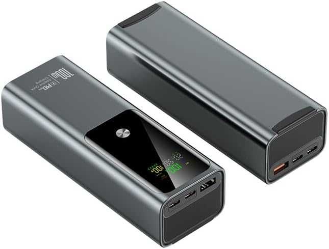 Power Bank 100W 20000mAh с дисплей – бързо зареждане, 3 порта, нов