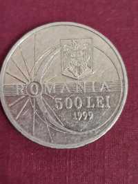 Monedă 500 de lei an 1999 eclipsa totala