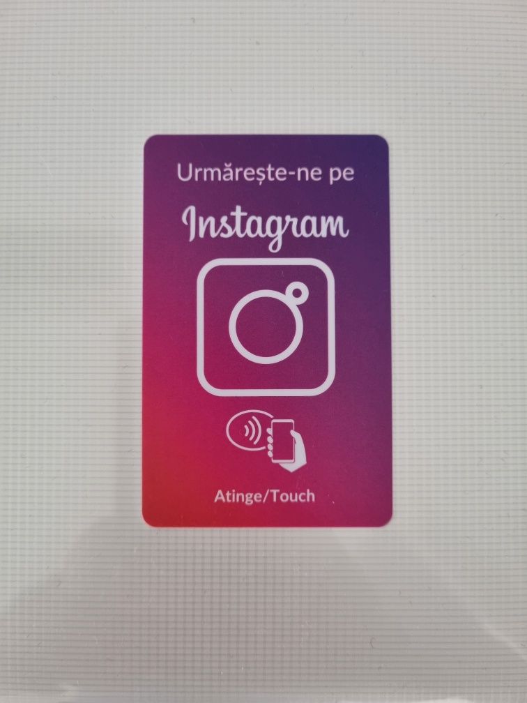 Card NFC RECENZII Instagram