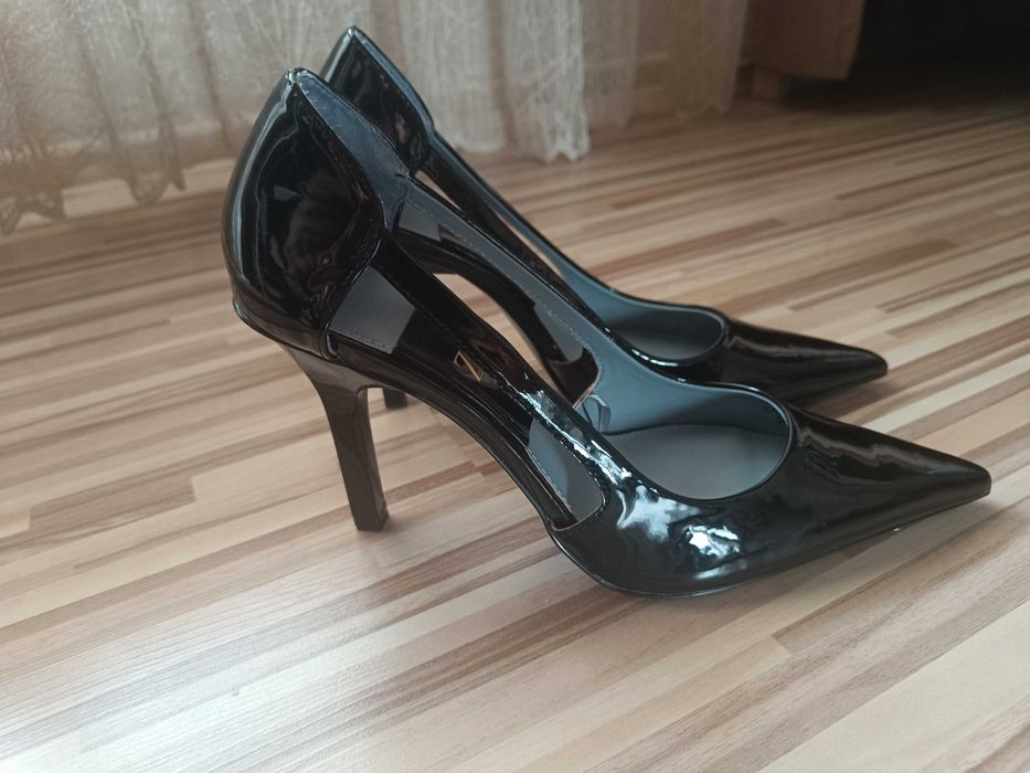 Дамски черни официални обувки Зара 39