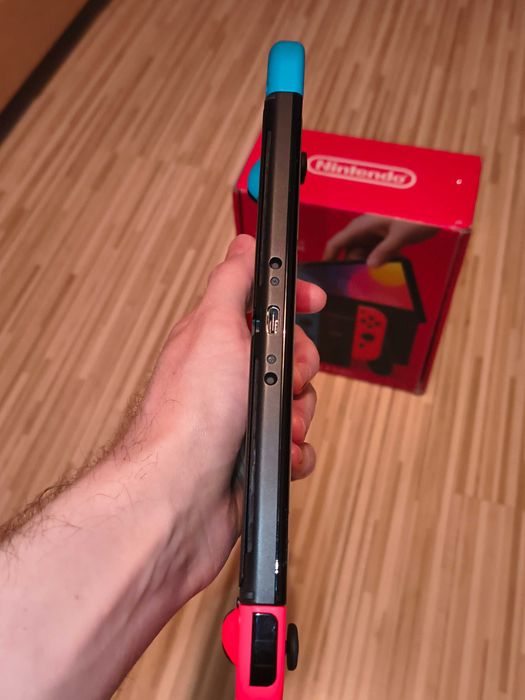 Nintendo Switch OLED modat full box card 256GB cu jocuri + bonus