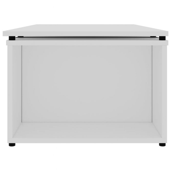 vidaXL masuta masa de cafea, alb, 150x50x35 cm, lemn prelucrat