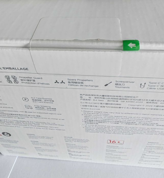 Drona DJI Neo, sigilata!