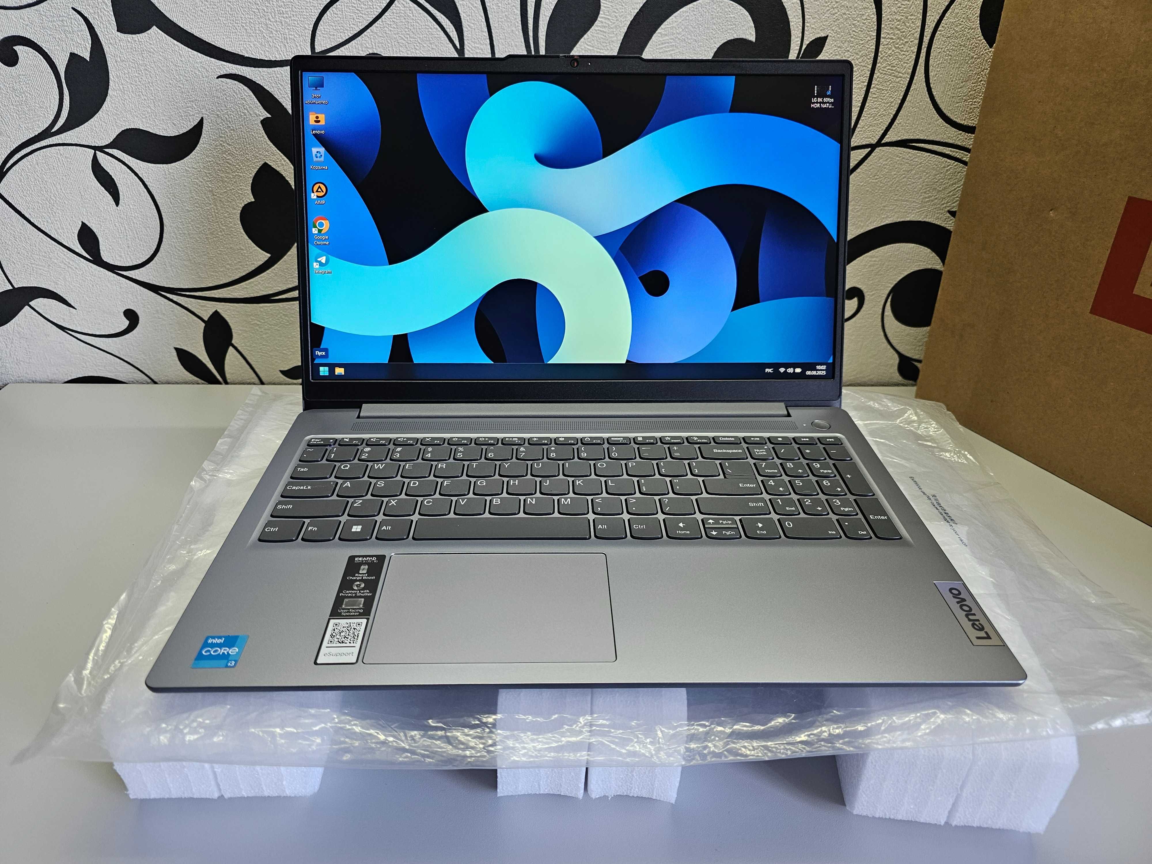 ПРОДАМ Lenovo Slim 3 Шустрый ноутбук Core™i3-1305U/8GB/256SSD/15.6"FHD