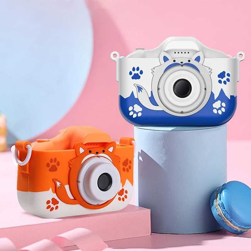 Дигитален детски фотоапарат STELS Q70s, Игри, Снимки, Син, Оранжев