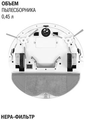 Робот-пылесос VITEK VT-1807, белый рекомендую