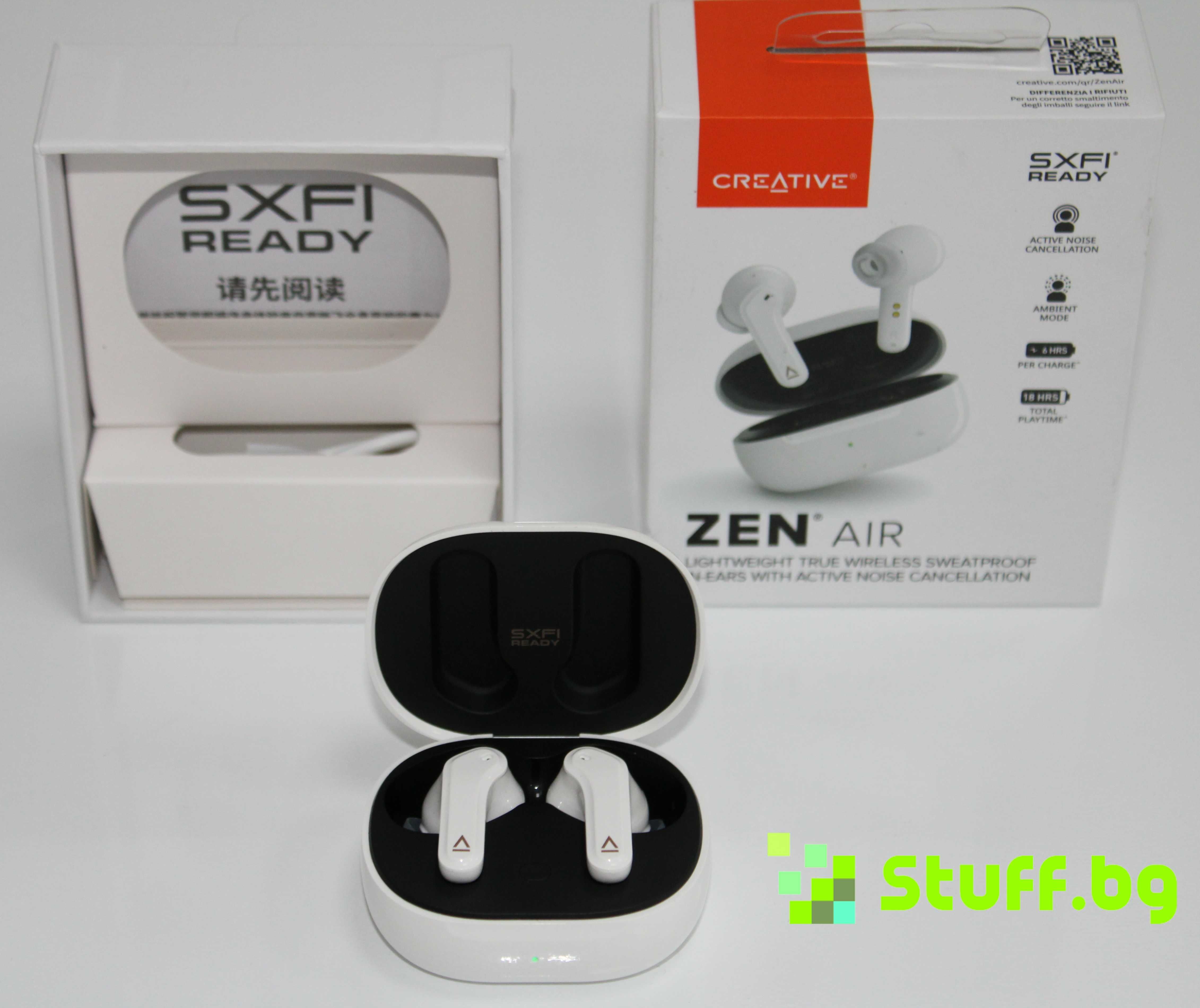 Безжични Слушалки Creative ZEN AIR While True Wireless, Bluetooth 5.0