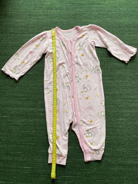 Salopetă bambus Joha, Tukan pink,  mărimea 70