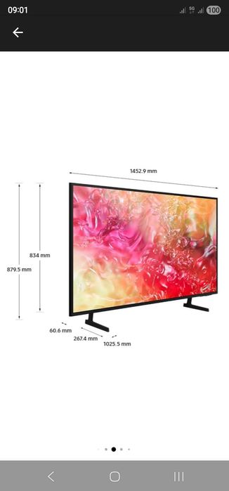 Vând Samsung tv smart 164 cm