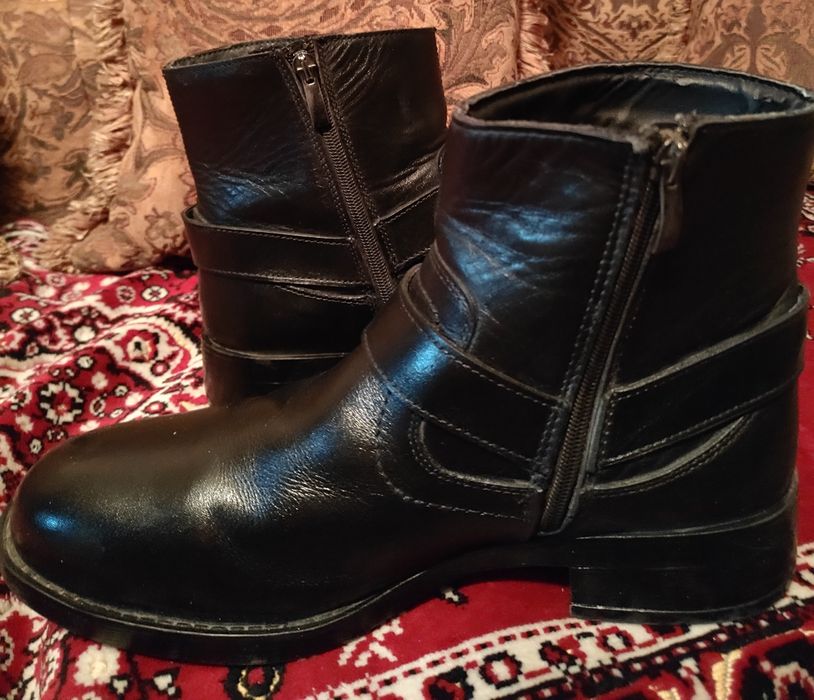 Сапоги мужские кожа  Kreon Турция, демисезонные ,р 42-43