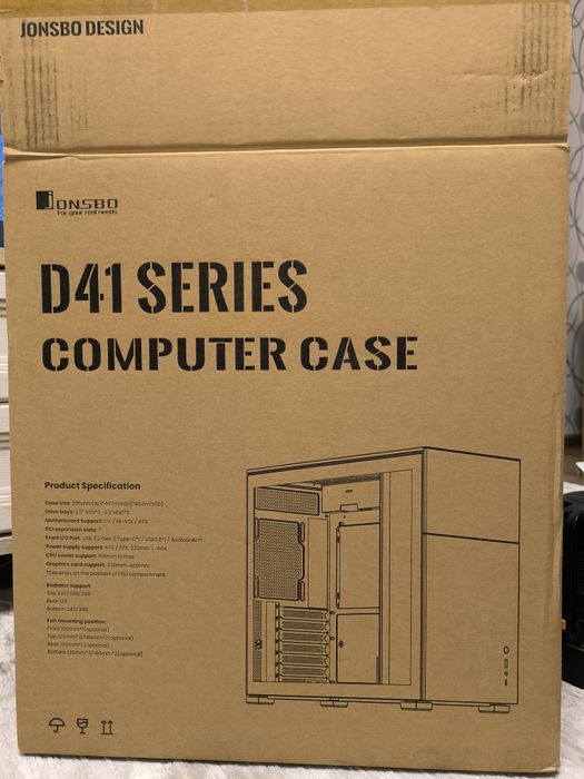 JONSBO D41 Mesh  Black+ argb кронштейн для видеокарты