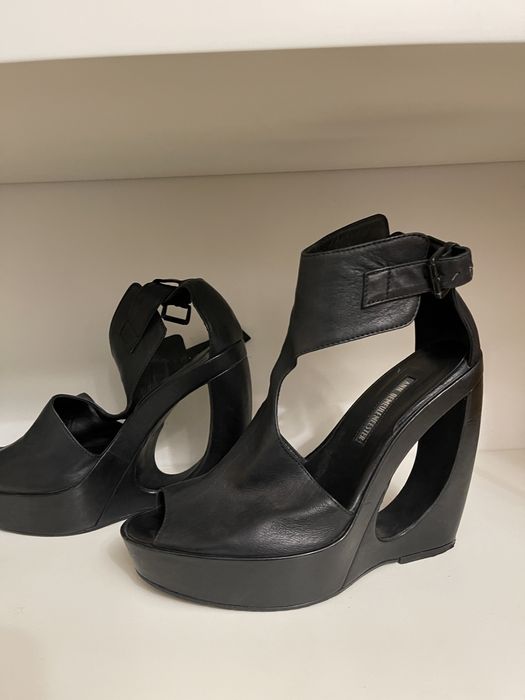 Ann demeulmeester sandale platforme