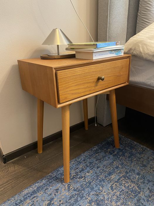 Set 2 noptiere din lemn stejar