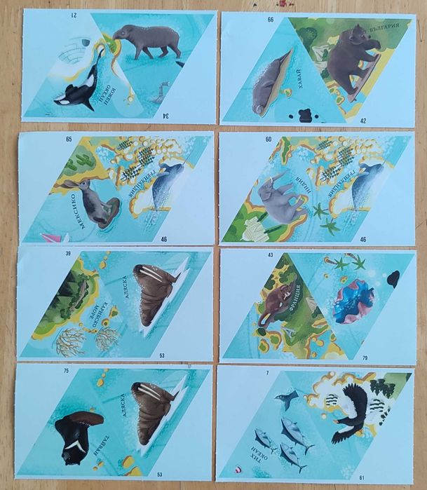 Стикери Билла - Невероятните животни по света