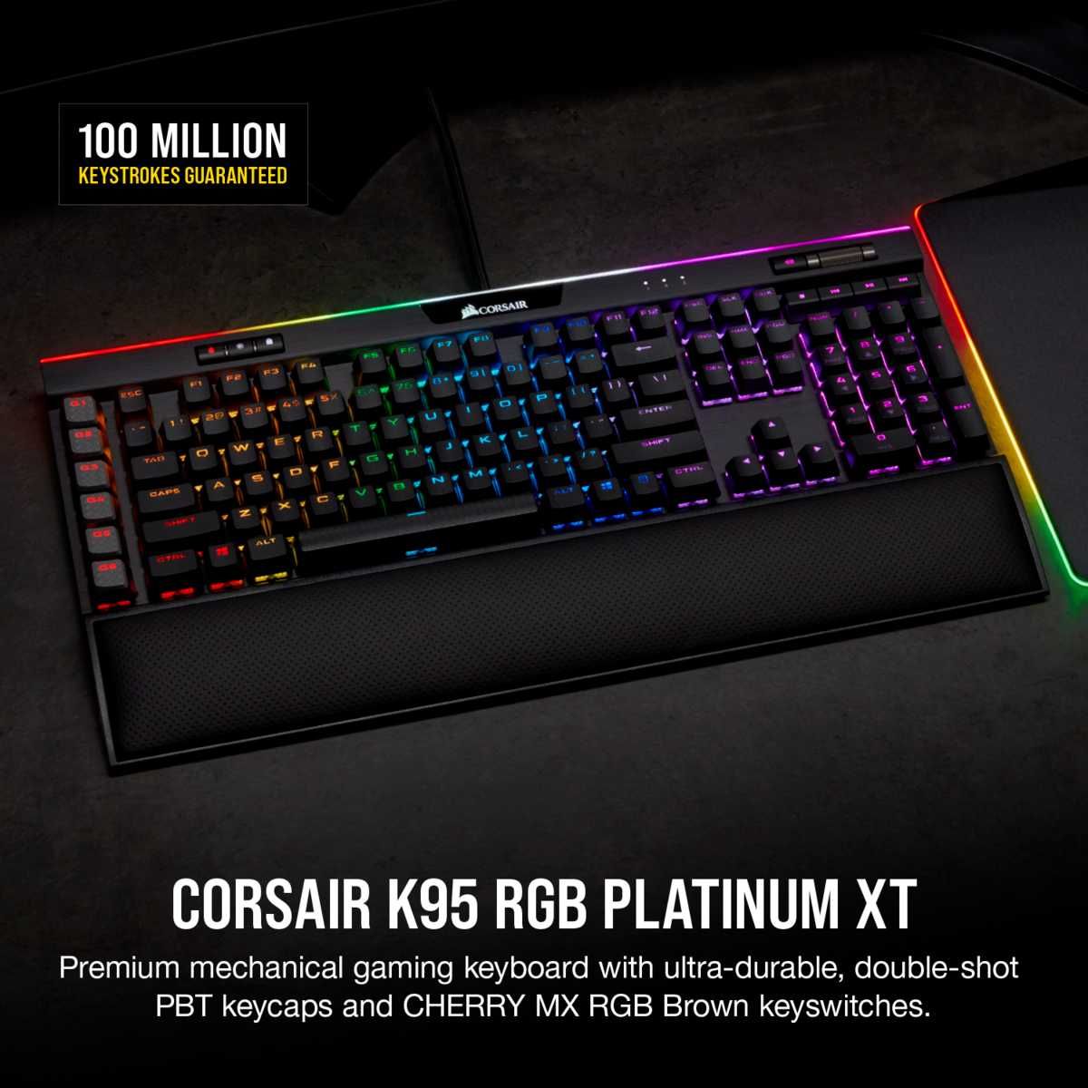 Механическая игровая клавиатура K95 RGB PLATINUM XT  cherry mx brown
