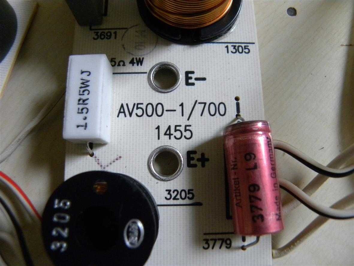 Filtre audio Canton AV-500 / 400
