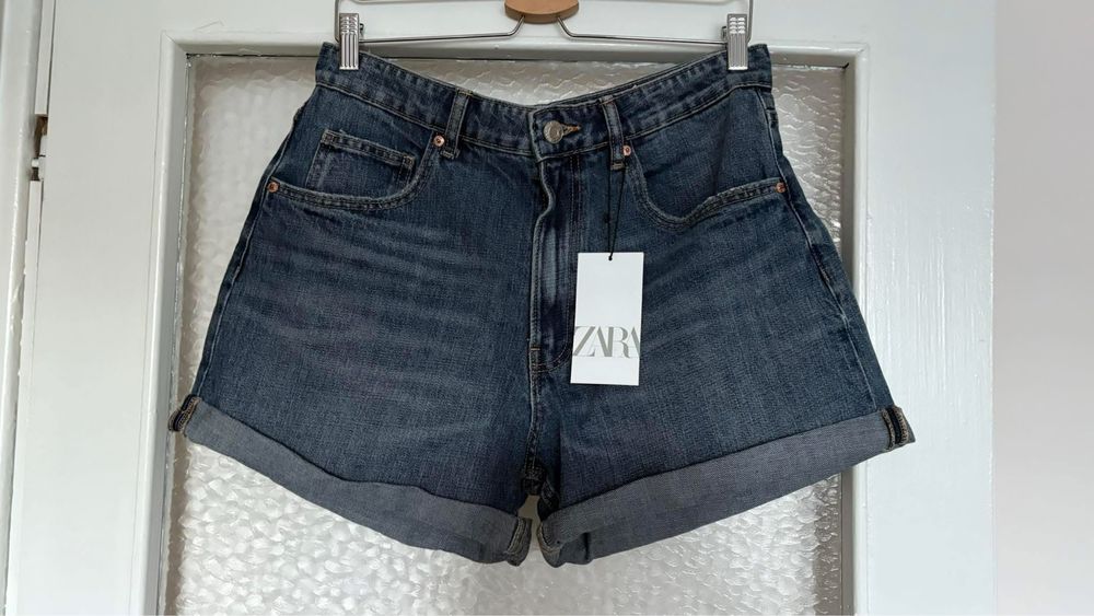 Къси дънкови панталони Zara нови р-р 42
