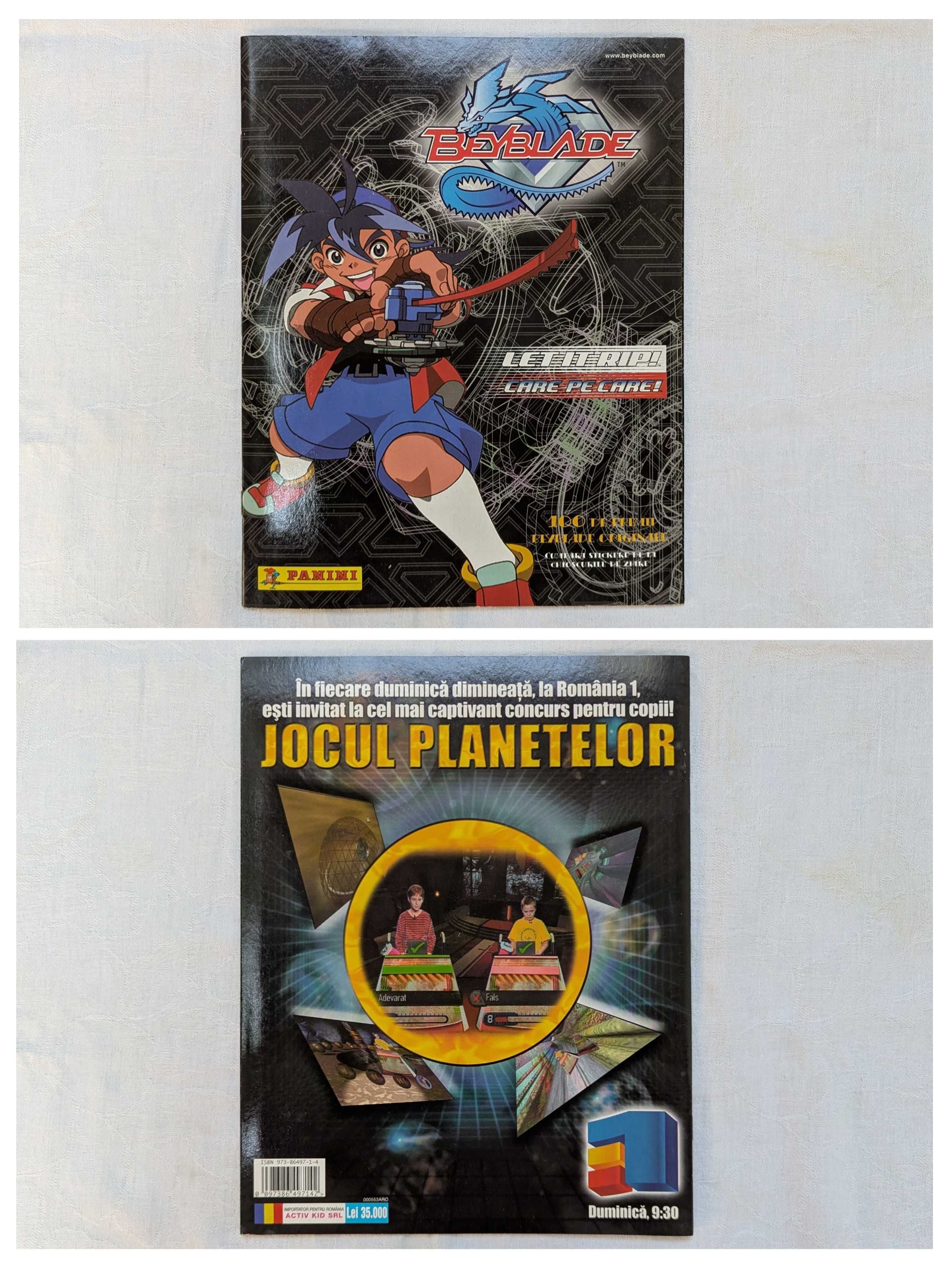 Album Beyblade Panini incomplet (47 / 204 abțibilduri)