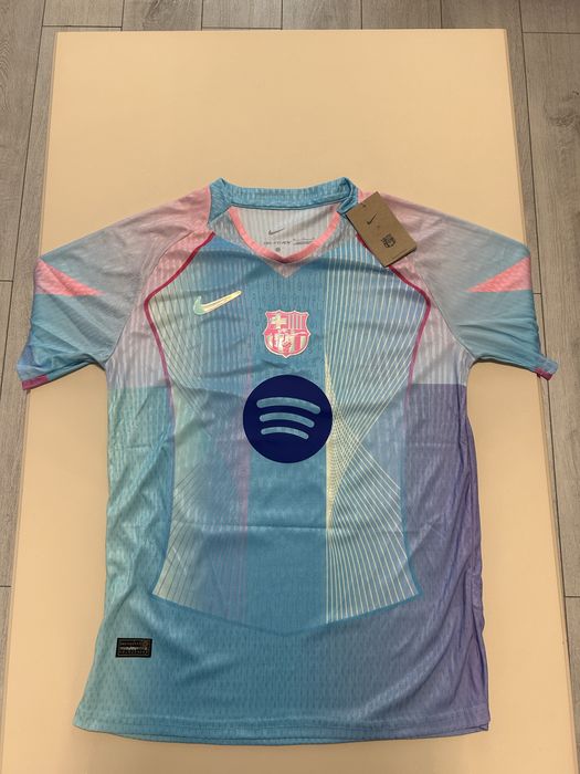 Blue (aurora) Barcelona football shirt