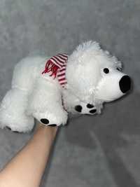 Мягкая игрушка Умка белый медведь в красном шарфе медвежонок