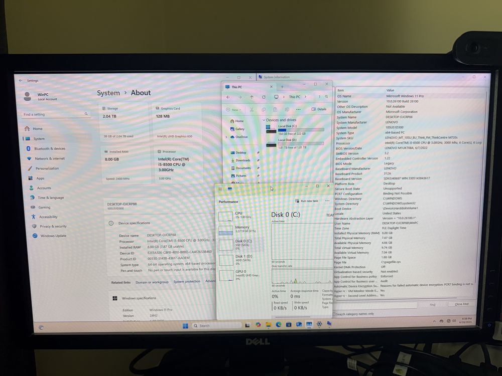 Lenovo M720s SFF PC настолен мини компютър