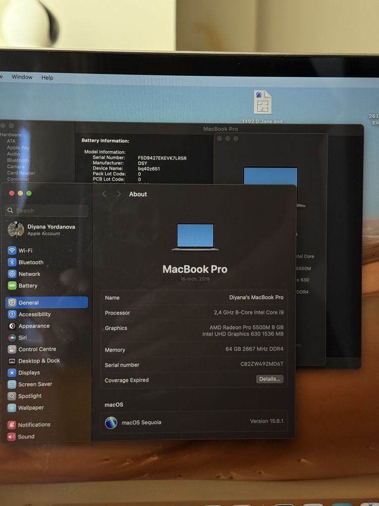 Лаптоп Apple MacBook Pro i9, 16”