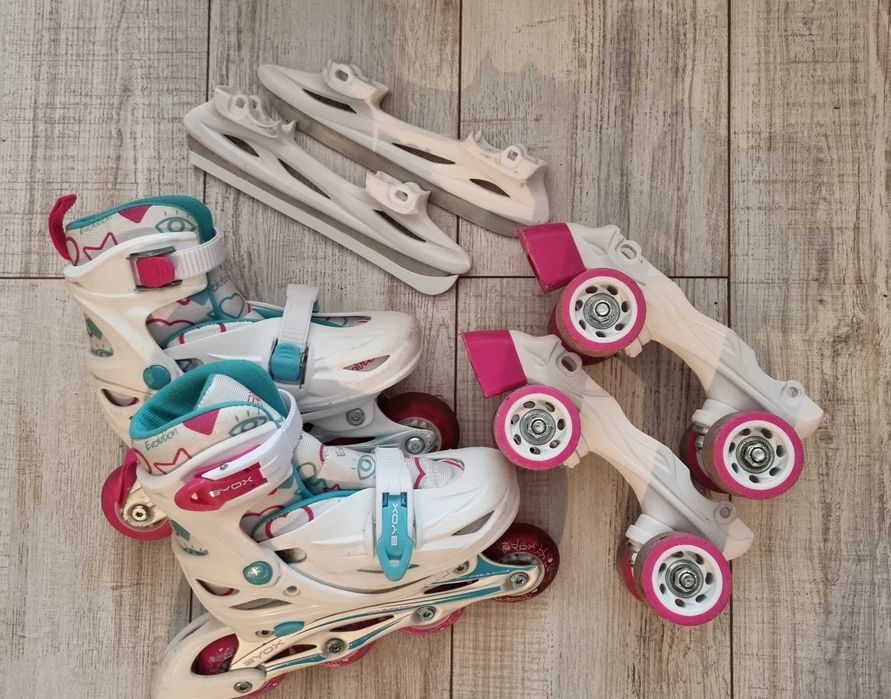 3в1 Кънки за лед, ройлери, ролкови кънки  BYOX